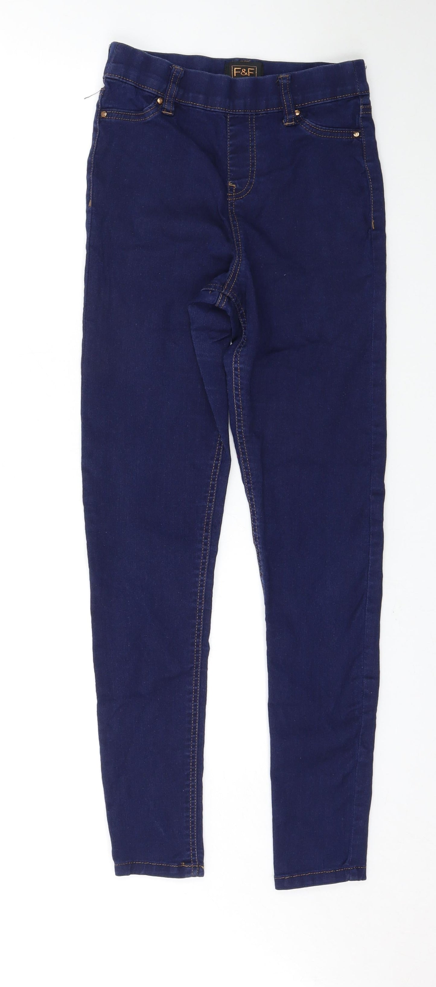 F&F Womens Blue   Skinny Jeans Size 8 L28 in