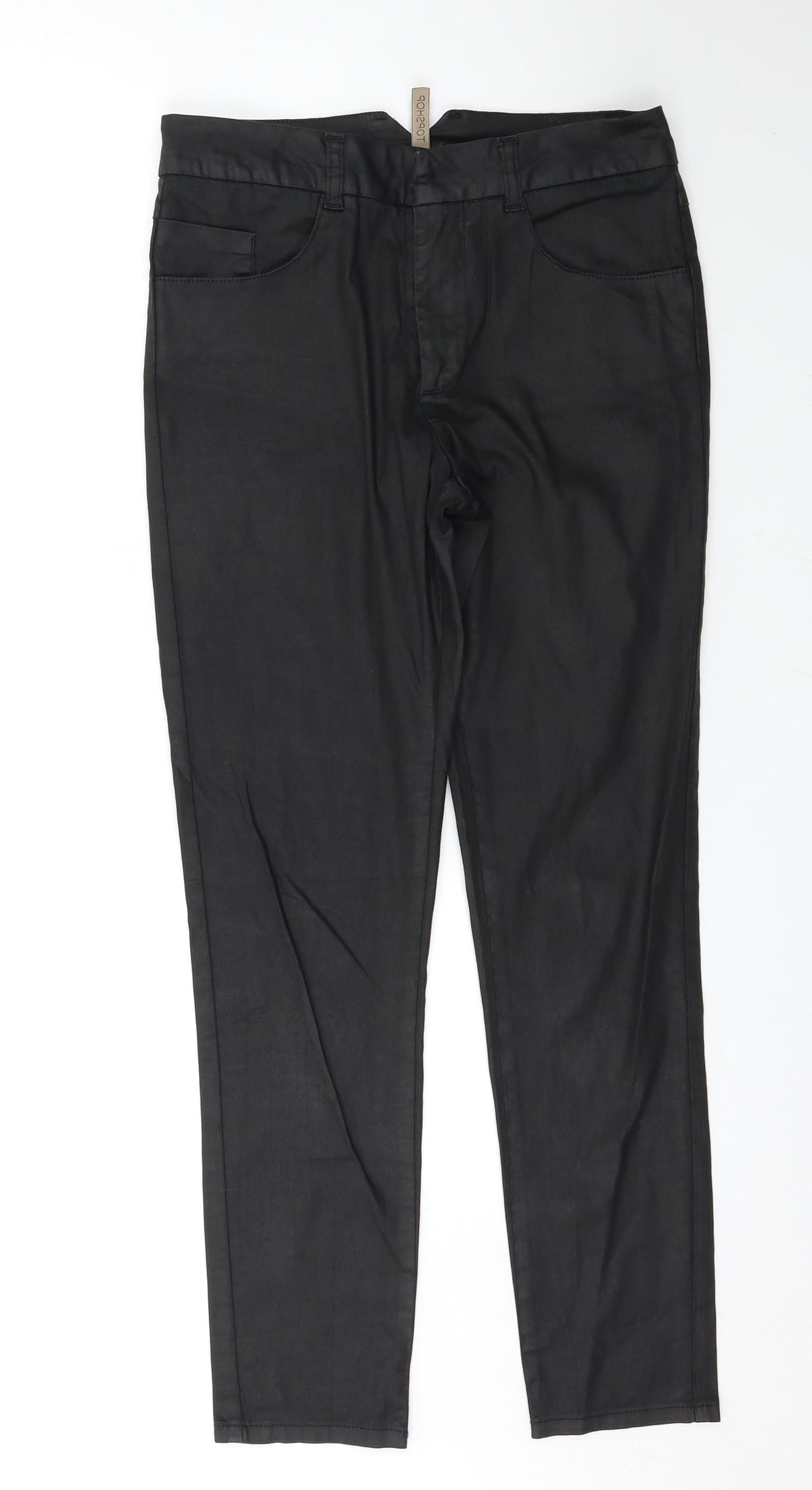 Topshop Womens Black   Trousers  Size 10 L28 in