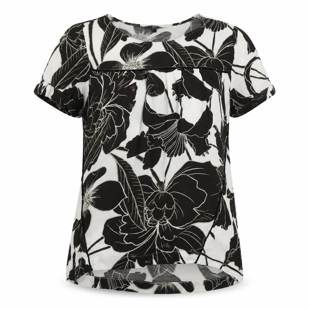 NEXT  Womens White Floral  Basic T-Shirt Size 10