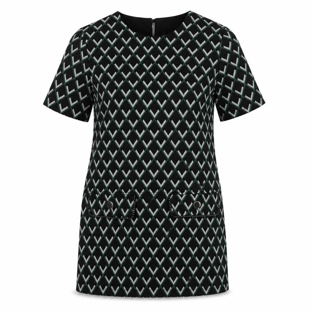 Dorothy Perkins  Womens Black Geometric  Bodycon  Size 8