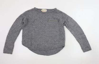 BSK  Womens Grey   Pullover Jumper Size S