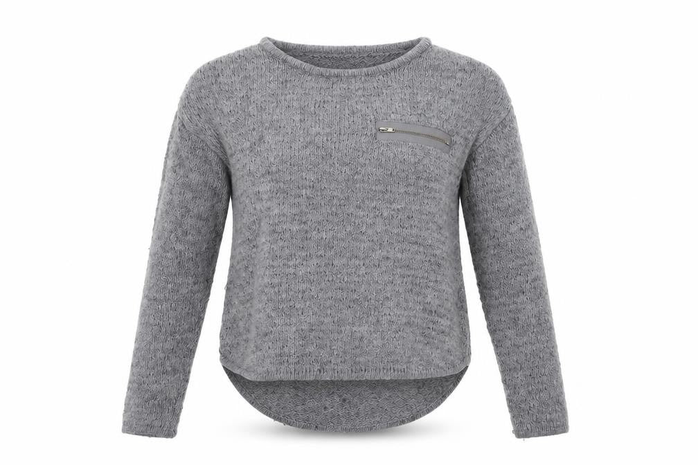 BSK  Womens Grey   Pullover Jumper Size S