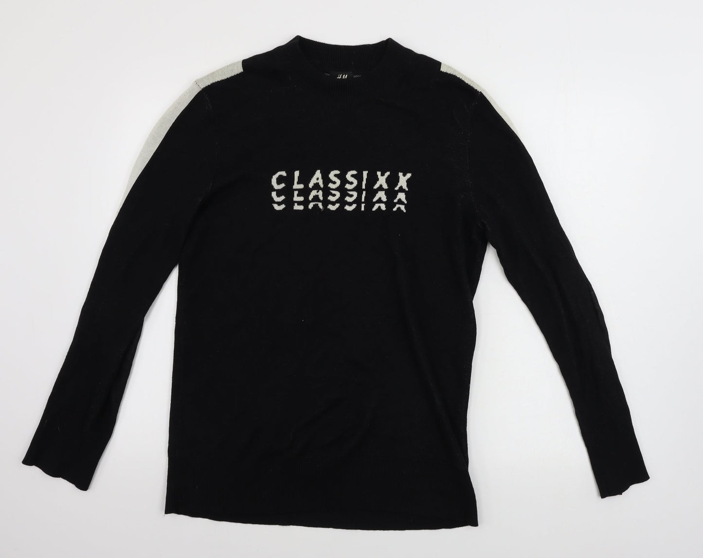 H&M  Womens Black   Pullover Jumper Size M