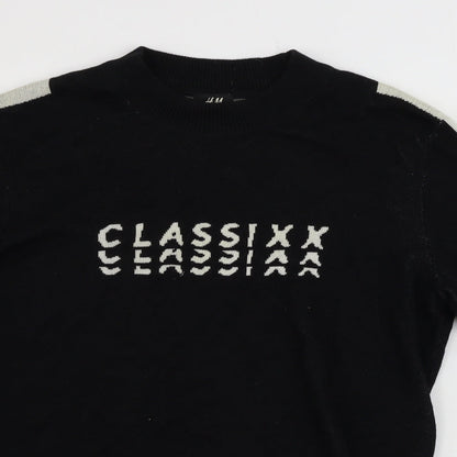 H&M  Womens Black   Pullover Jumper Size M
