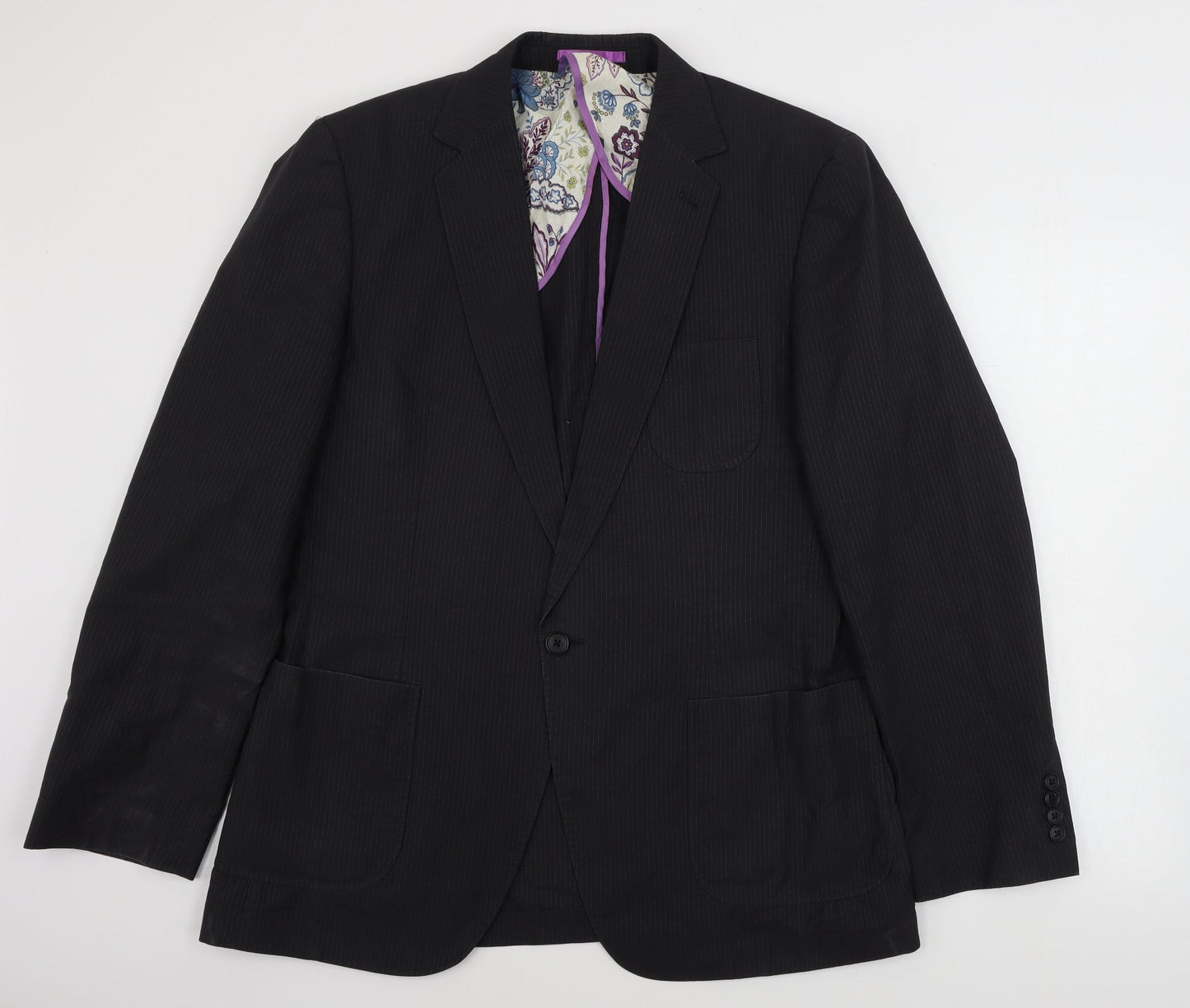 NEXT  Mens Grey Striped  Jacket Blazer Size 42