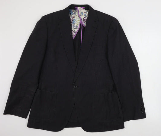 NEXT  Mens Grey Striped  Jacket Blazer Size 42