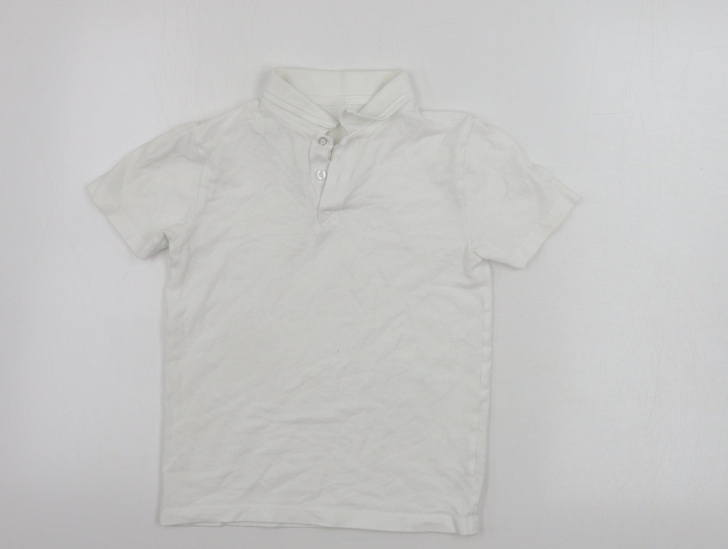 Nutmeg  Boys White   Basic Polo Size 9-10 Years
