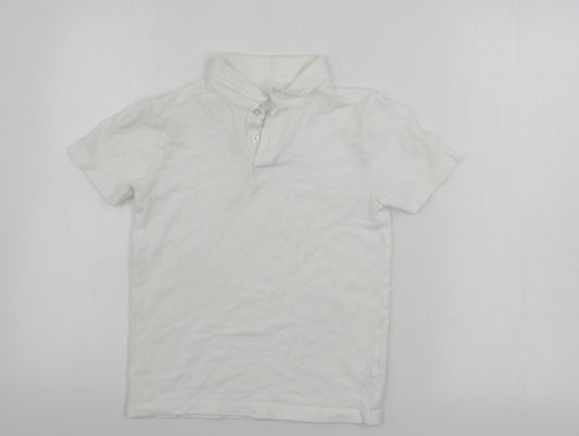 Nutmeg  Boys White   Basic Polo Size 9-10 Years