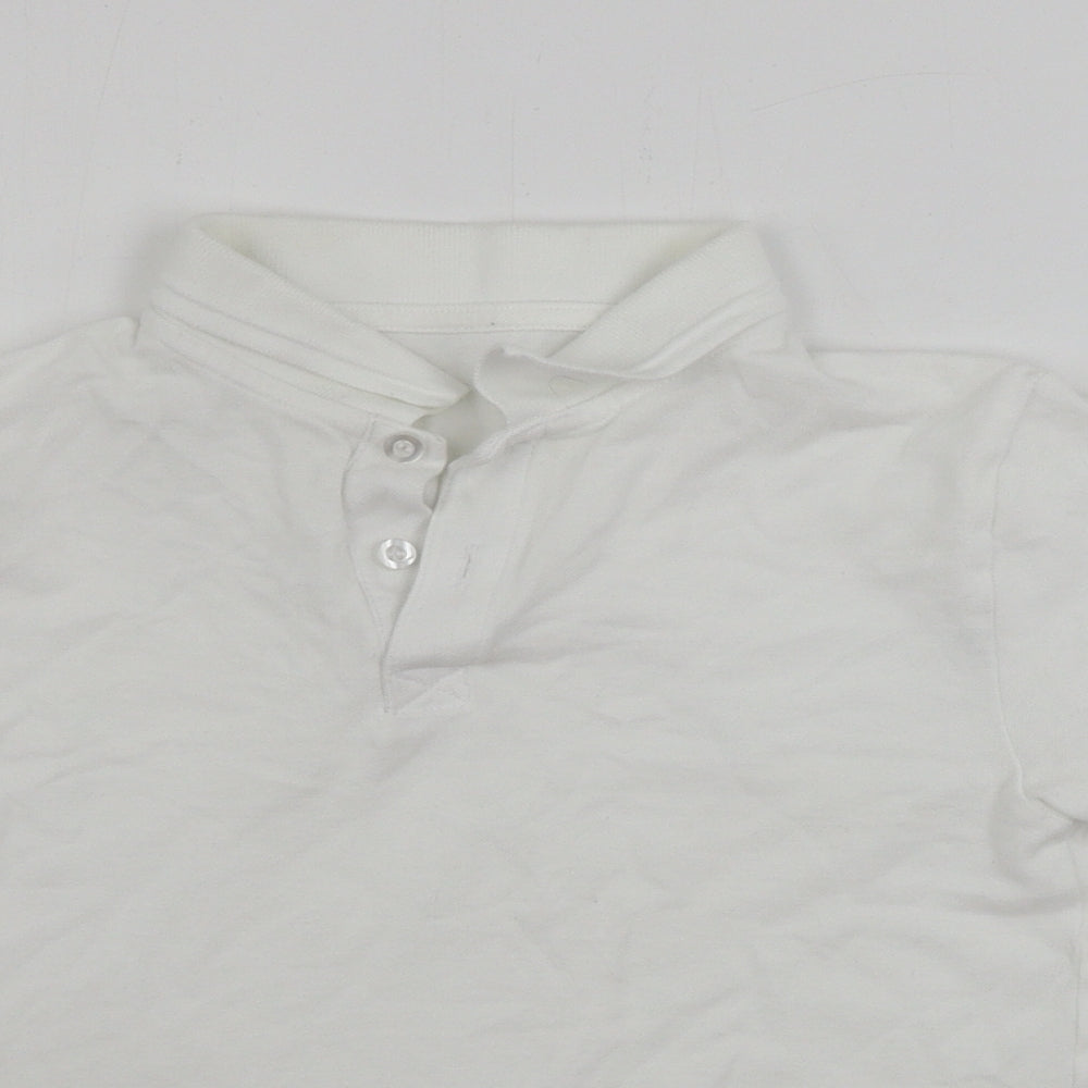 Nutmeg  Boys White   Basic Polo Size 9-10 Years