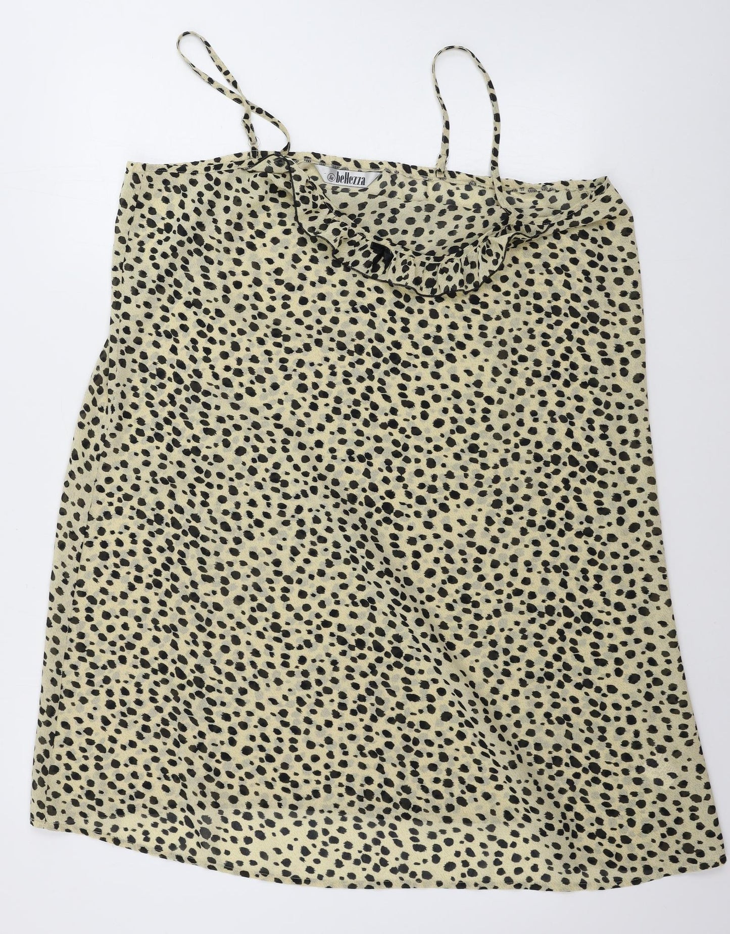 in bellezza Womens Beige Animal Print  Basic Blouse Size 20