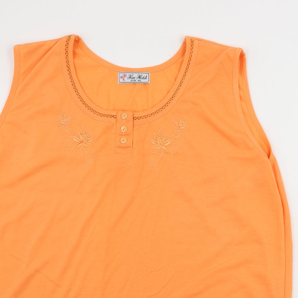 new model  Womens Orange   Basic Tank Size XL