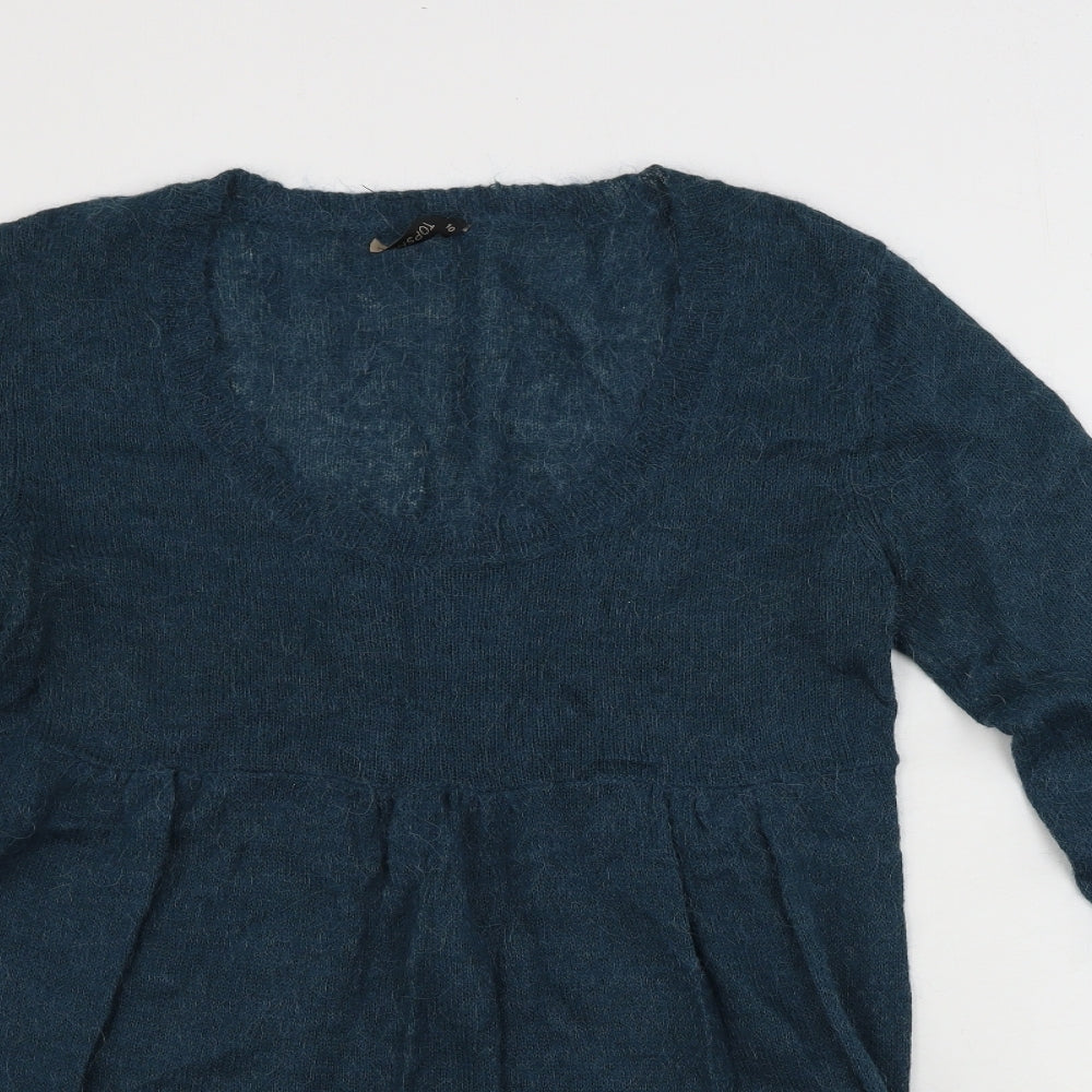 Topshop  Womens Green   Pullover Jumper Size 10