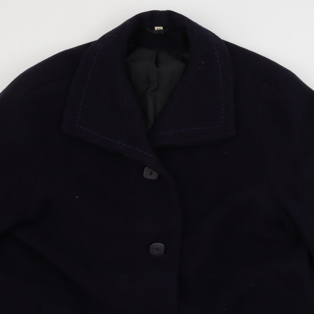 EWM Womens Blue   Jacket Coat Size 14