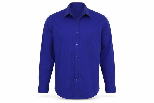Ted Taylor Mens Blue Houndstooth   Button-Up Size 15