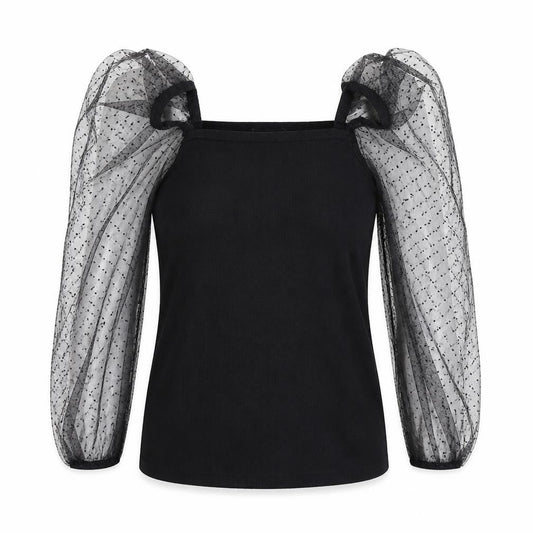 Apricot Womens Black Polka Dot  Pullover Jumper Size M  - slight bobble