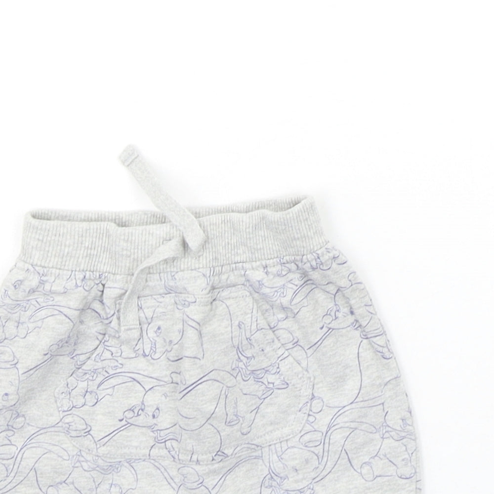 George Baby Grey Geometric  Jogger Trousers Size 3-6 Months
