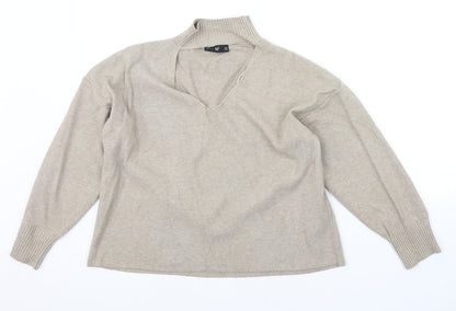 F&F Womens Beige   Pullover Jumper Size 10