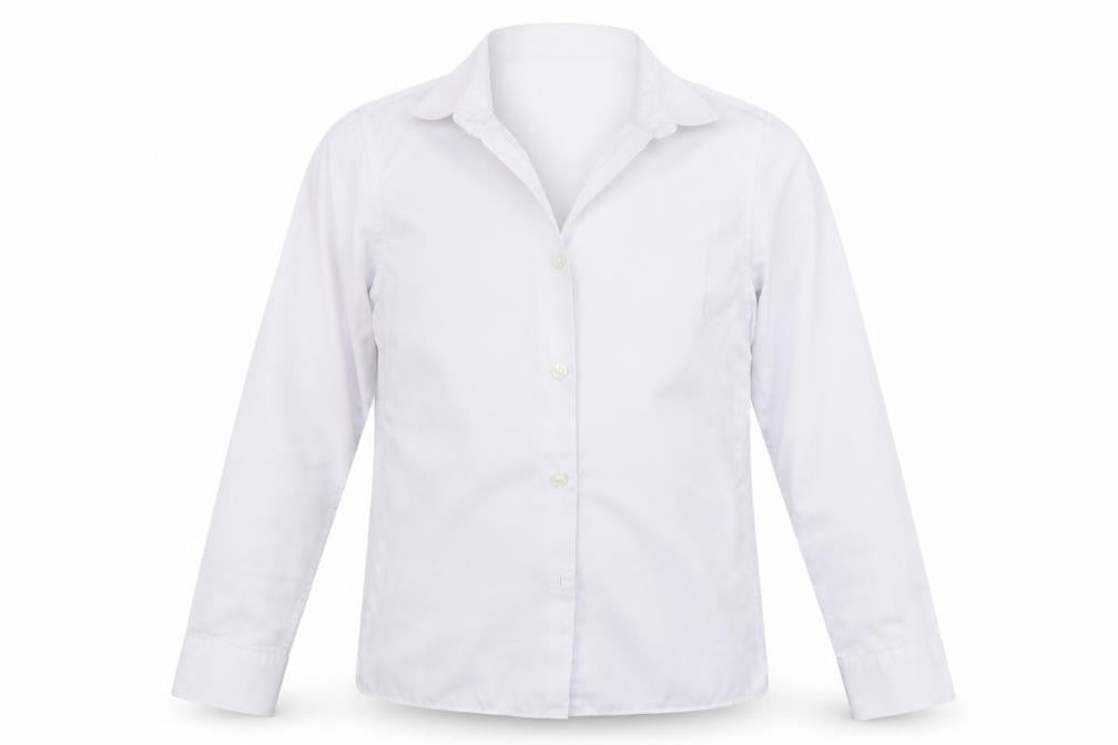 Marks & Spencer Girls White   Basic Button-Up Size 10-11 Years