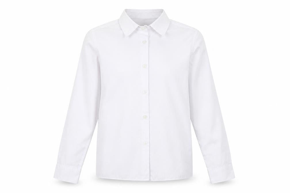 Marks & Spencer Girls White   Basic Button-Up Size 10-11 Years