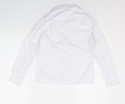 Marks & Spencer Girls White   Basic Button-Up Size 10-11 Years