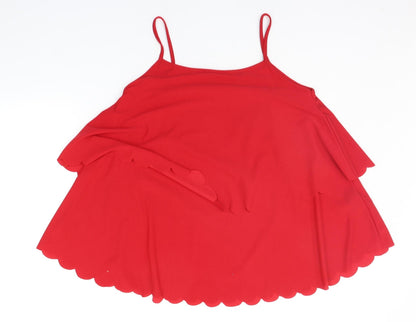 Simply Be Womens Red   Basic Tank Size 12