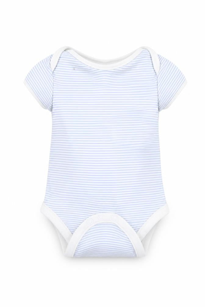 Nutmeg Baby Blue Striped  Babygrow One-Piece Size 6-9 Months