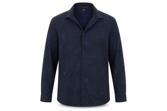 Burton Mens Blue Geometric   Button-Up Size L