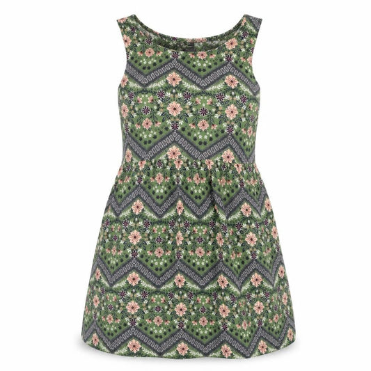 Beautees Womens Green Geometric  Basic Tank Size 8