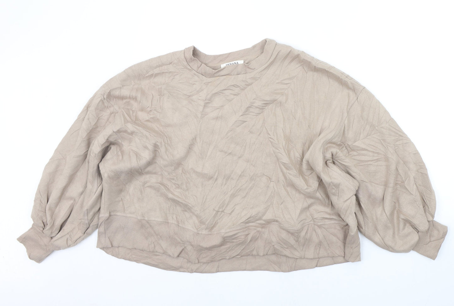 zenna Womens Beige   Pullover Jumper Size M