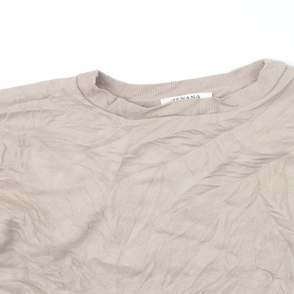 zenna Womens Beige   Pullover Jumper Size M