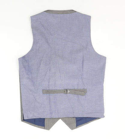 Butler & Webb Mens Grey Jacket Suit Waistcoat Size M