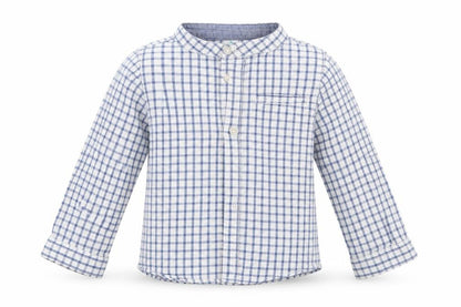 TEX Boys White Check  Basic Button-Up Size 2 Years