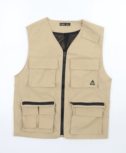 SHEIN Womens Beige   Gilet Jacket Size S