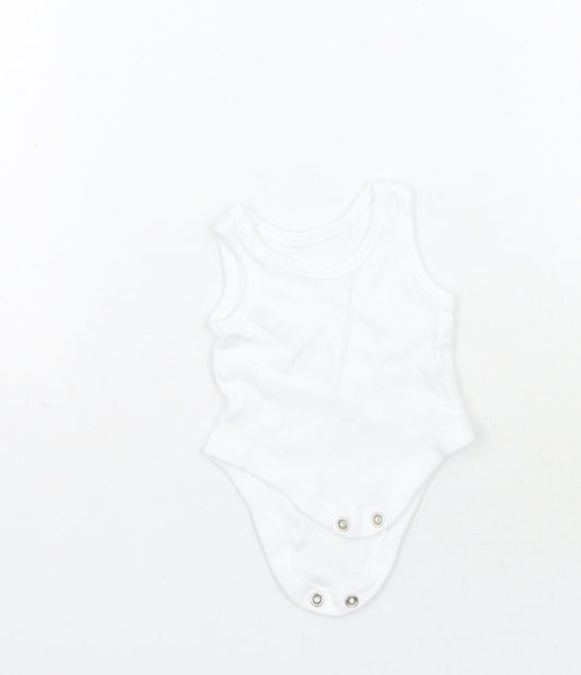 Nutmeg Girls White   Babygrow One-Piece Size Newborn  - Tiny baby