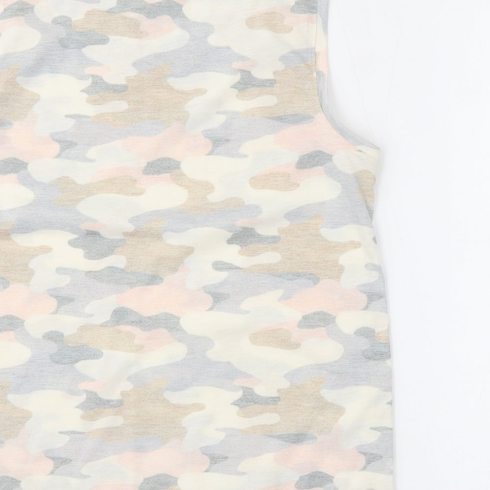 Marks and Spencer Womens Multicoloured Camouflage  Basic Tank Size 6