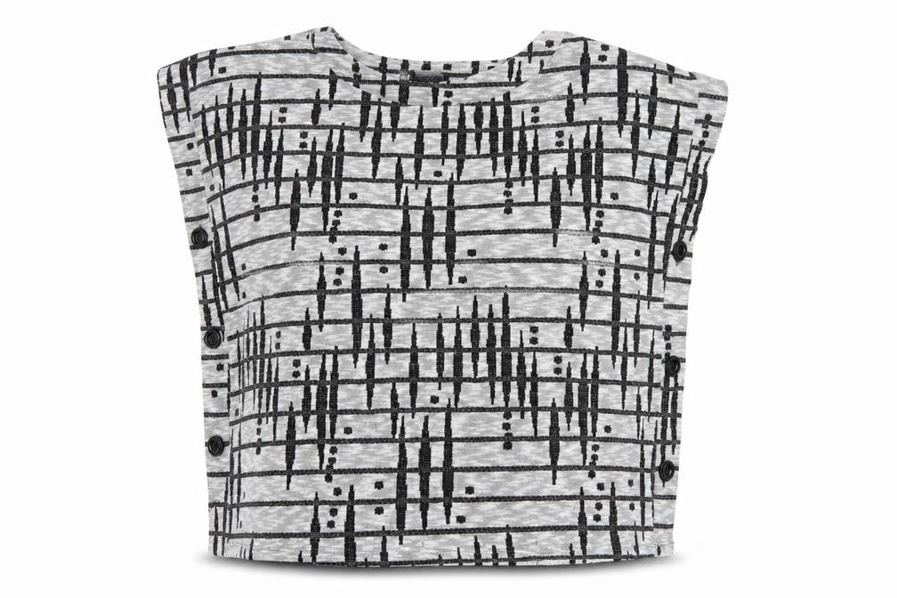 Saloos Womens Grey Check  Basic Blouse Size L