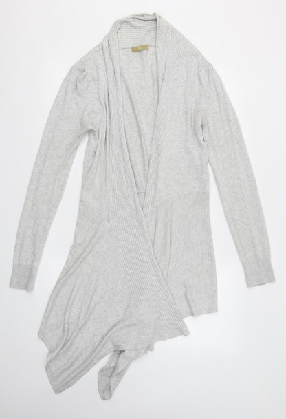 Preloved TU Womens Grey   Cardigan Jumper Size 12 - Front
