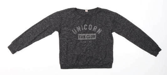TU Girls Grey   Pullover Jumper Size 12 Years