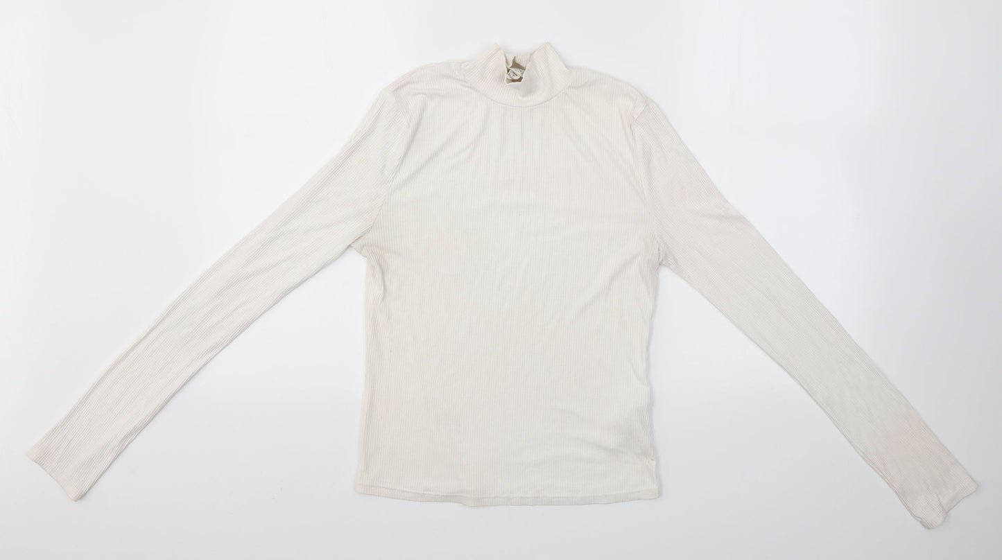 Miss Selfridge Womens Ivory   Basic Blouse Size 10