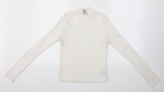 Miss Selfridge Womens Ivory   Basic Blouse Size 10