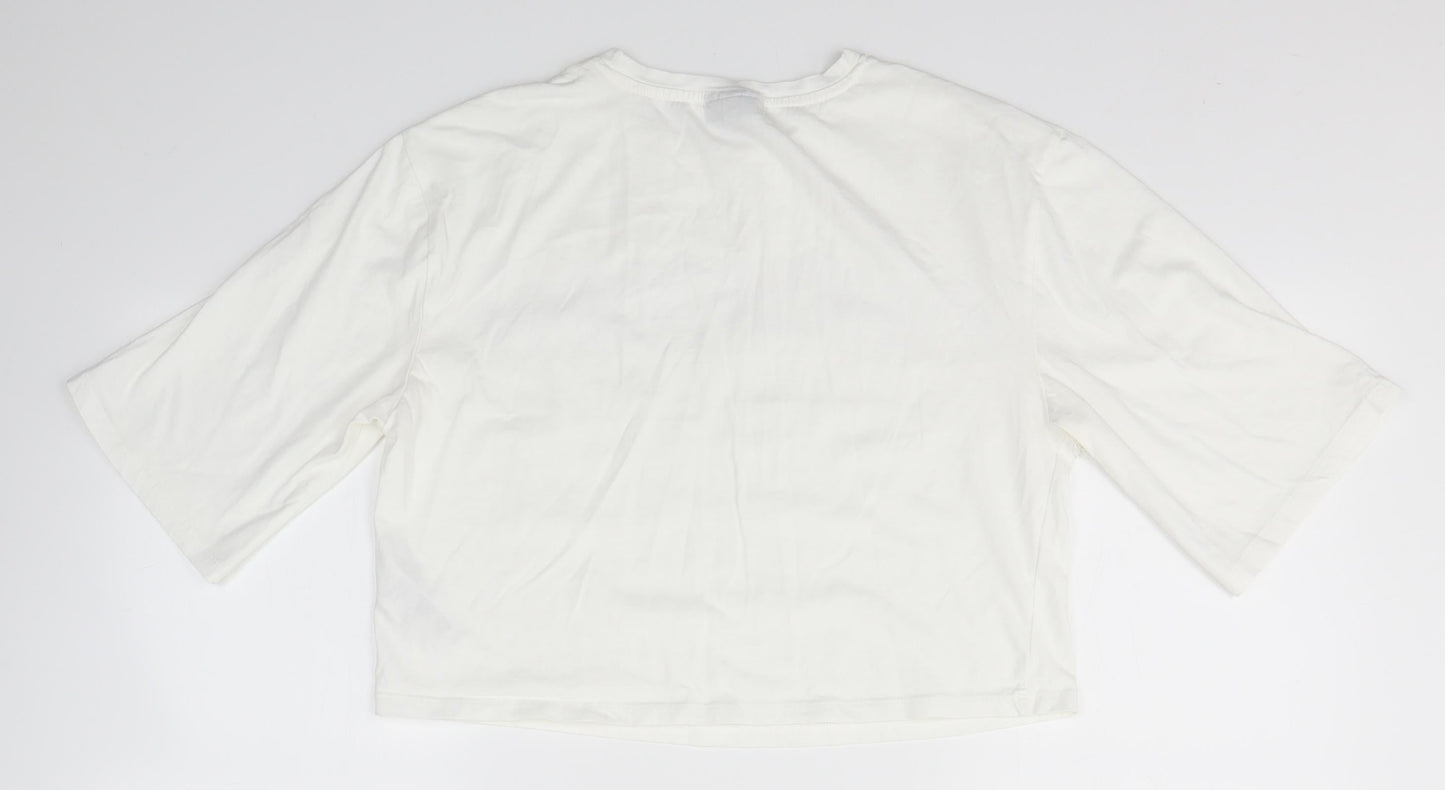 Topshop Womens White   Basic Blouse Size 10