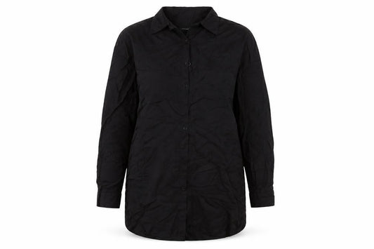 SHEIN Womens Black   Tunic Button-Up Size 8