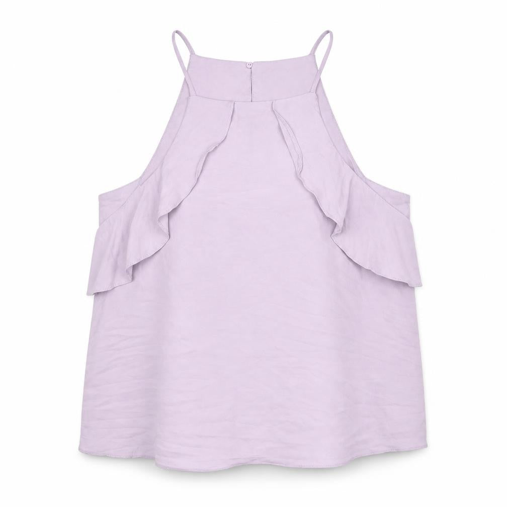 New Look Womens Purple   Camisole Blouse Size 12  - Cut out shoulders