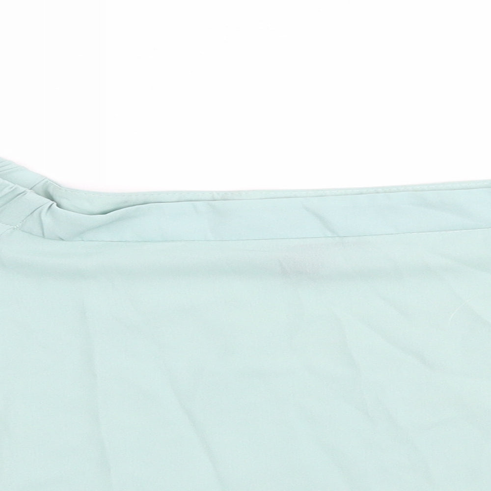 New Look Womens Green   Basic Blouse Size 14  - Elasticated shoulders