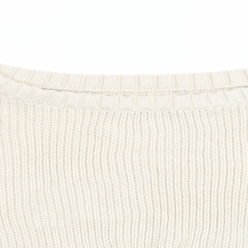 Nasty Gal Womens Beige   Pullover Jumper Size M