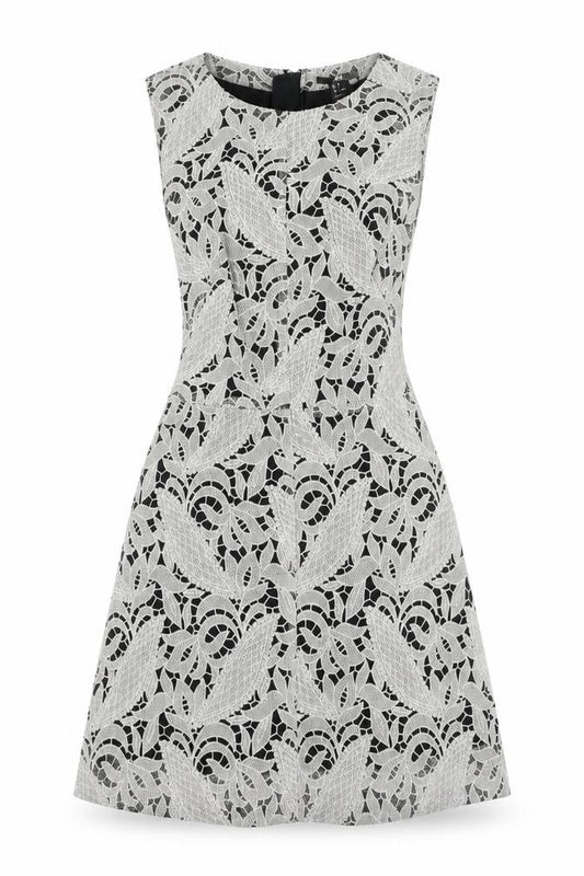 H&M Womens Grey Floral  A-Line  Size 6