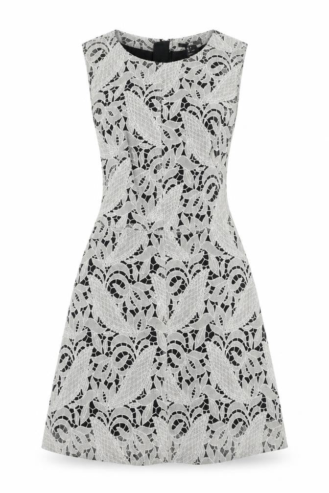 H&M Womens Grey Floral  A-Line  Size 6