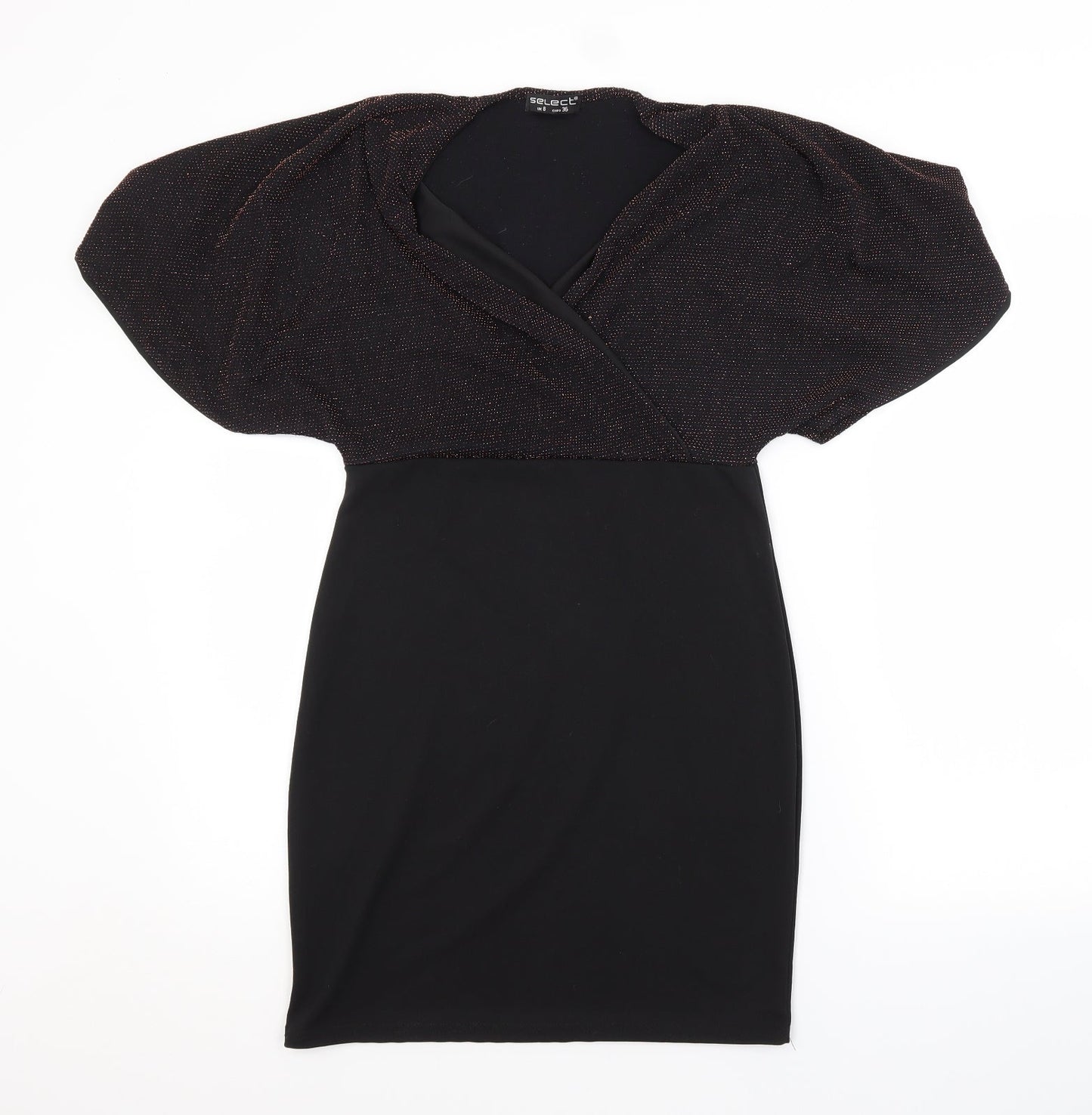 Select Womens Black   Pencil Dress  Size 8