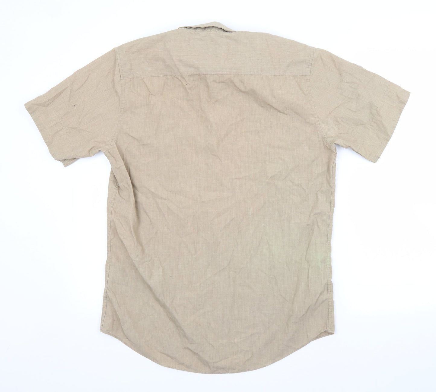 Topman Mens Brown    Button-Up Size M