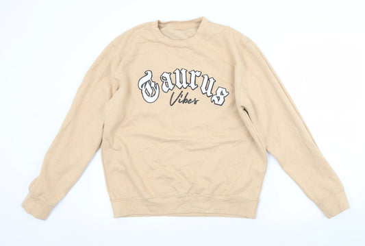 Preworn Womens Beige   Pullover Sweatshirt   - TAURUS